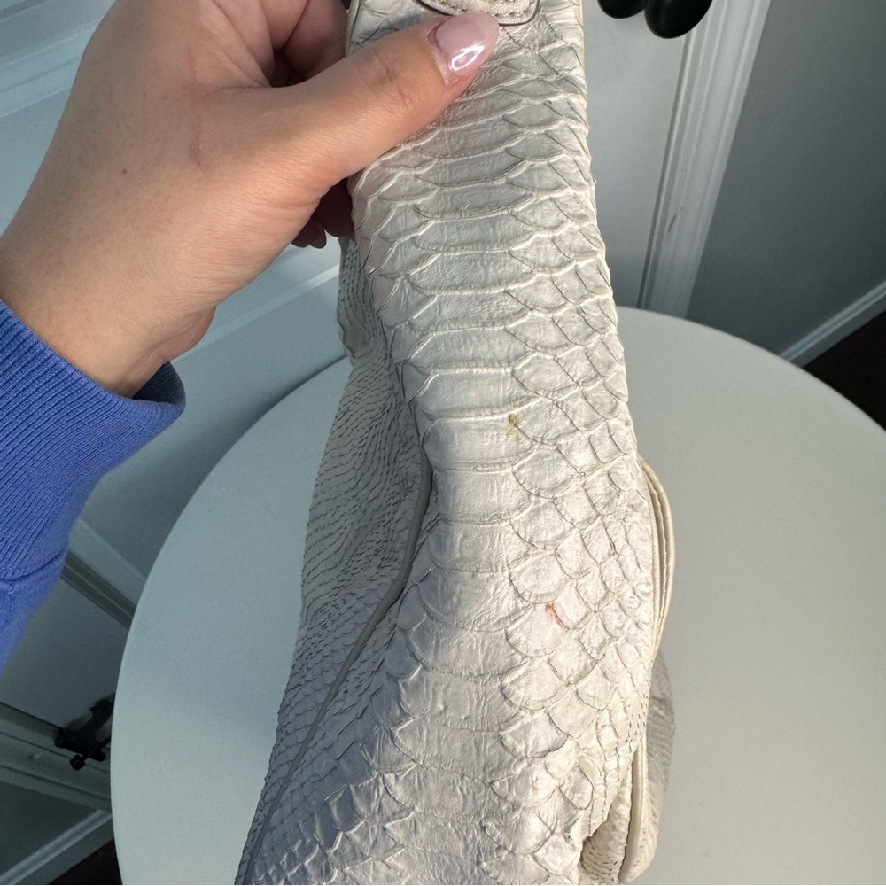 Coach Python Embossed Leather Hobo Shoulder Bag C… - image 6